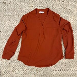 Nine West Terracotta Blouse